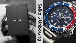 Unboxing one of the Seiko 5 Sports Pepsi SRPD53B1 that I am giving away!