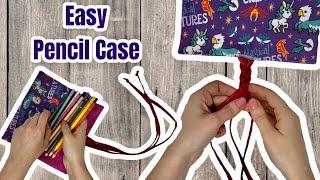 How to Sew a Pencil Case for Beginner No Zipper Super Easy