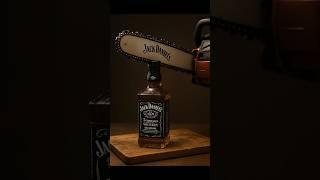Chainsaw vs Jack Daniel’s Bottle What’s Inside Will Blow Your Mind! 🪚
