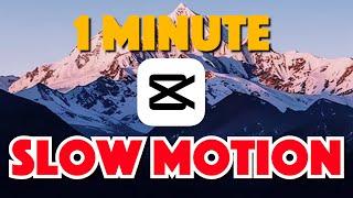 CapCut : How to do Slow Motion Effect