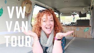 VAN TOUR!!! Self Build VW T4 Camper Van Conversion on a Budget 