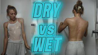 DRY VS WET FASHION CHALLENGE WITH KRISTI LEY  | REVEALING THE UNEXPECTED