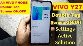 Vivo Y27 Double Tap Screen On/Off Settings Active Solution ! 2024