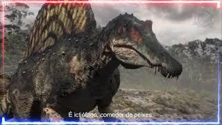 Espinossauro caçando Peixes -  Documentário Planeta Dinossauro BBC 