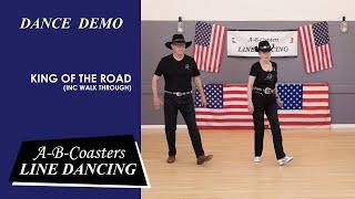 KING OF THE ROAD - Line Dance Demo & Walk Through