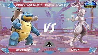 Battle at Lake Valor 2 Winners' Round 2:Mewtater (Blastoise) vs YaBoy (Mewtwo)