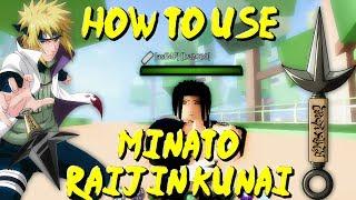 ROBLOX Shinobi Life OA How To Use - Minato Raijin Kunai