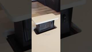 Pop up outlets- the new standard?! #designbuild #kitchenisland #outlet