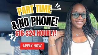  A PART TIME NO PHONE JOB! GET PAID UP TO $24 HOURLY! WORK FROM HOME JOBS 2024