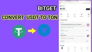 USDT to TON Conversion  on Bitget  Wallet | Easy  Step - by - Step Guide