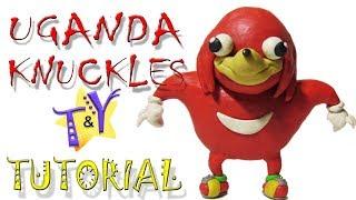 Как слепить Уганда Наклза из пластилина Туториал Uganda Knuckles from clay Tutorial