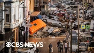 Aftermath of deadly Spain flooding captured in videos