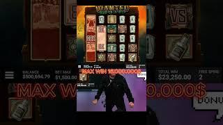 MAX WIN WANTED DEAD OR LIVE & ROSHTEIN STREAM #casino #jackpot #money #maxwin #slots #lotery