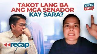 Mga senador, takot kay Sara Duterte?