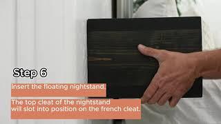 Floating Nightstand Installation Instructions