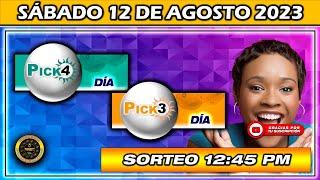 Resultado PICK3 AND PICK4 DIA Resultado del SÁBADO 12 DE AGOSTO DE 2023 