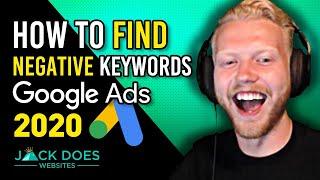 *FREE* How To Find Negative Keywords Google Ads (Adwords) 2020