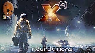 X4  Foundations #8Прибыльная станция. Чертежи через ЭМП бомбы. Промышленный шпионаж и диверсии.