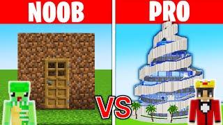 NOOB vs HACKER: I Cheated in a Build Challenge (Minecraft)