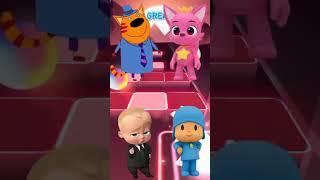 Baby Boss  Pinkfong  Pocayo Tiles Hop Edm Rush Play Game #tileshop #shorts