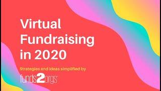 How To Do Virtual Fundraising 2020