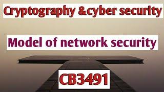 Model of network security in Cryptography and cyber security tamil||CCS||Anna university reg-2021.