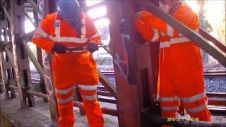 Hydron Industrial with SPG removing coatings from Railway structure in London