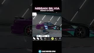 NISSAN SILVIA S13 DESIGN TUTORIAL IN CAR PARKING MULTIPLAYER NEW UPDATE ‍️#shrots #livery