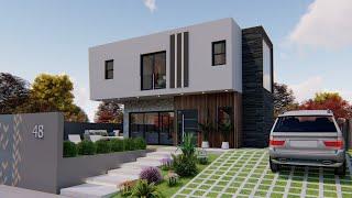 Small House Design Idea - Modern Home Design 3D | 4 Bedroom 140 sqm Simple House Tour | 9 m x 6.5 m