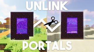 How to UNLINK Nether Portals in Minecraft