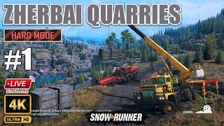 4K Live Stream - Zherbai Quarries Mode - Snowrunner - Episode 1