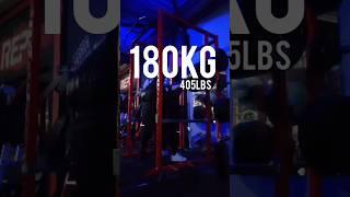 180KG(405lbs) Squat for the first time in 8 months 