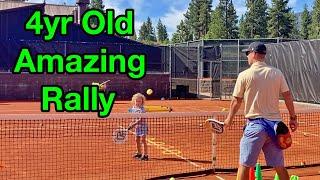 4yr Old Has Amazing Tennis Rallies (Spec Tennis)