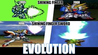 Evolution of Shining Finger & Shining Finger Sword in SRW | SRW 2 G - X-Omega(1995 - 2015)