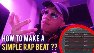 HOW TO MAKE A SIMPLE BEAT IN FL STUDIO FOR BEGINNERS (FL STUDIO Beginner Tutorial)