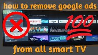 How to remove ads from smart tv