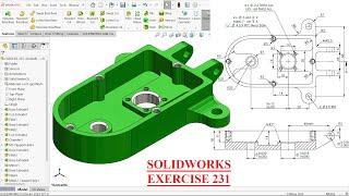 SolidWorks Tutorial for beginners Exercise 231