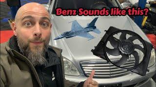 Mercedes Benz fan keeps running sounds like an airplane - how to diagnose