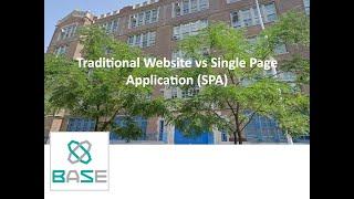 The difference between a traditional website and a single page application (SPA) explained.