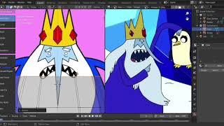 Speed Modeling Ice King and Simon in blender 2.9