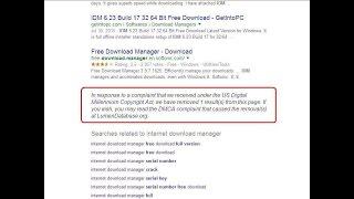 Open Copyrighted Removed or Hidden Google Search Results