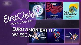 EUROVISION BATTLE: 2021 VS 2020 VS 2019 VS 2018 VS 2017 VS 2016 W/ ESC Aqua