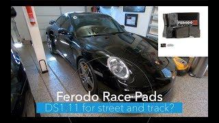 Ferodo Race Pads DS1-11 installed on 997 turbo