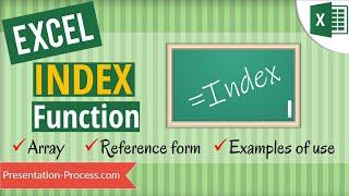 How to use Index Function in Excel (Array & Reference)