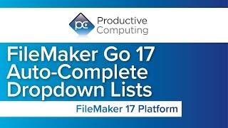 FileMaker Go 17 Auto-Complete Dropdown Lists, Auto Enter