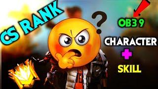 BEST CHARACTER SKILL FOR CS RANK | CS RANK BEST CHARACTER SKILL | CS RANK TIPS AND TRICKS