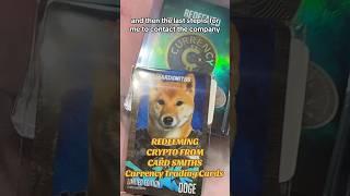 CARDSMITHS HOW TO REDEEM CRYPTO REDEMPTION CARD 2500 DOGECOINS #shorts