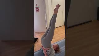 Shoulderstand variation by yogapoornima #sarvangasana #queen pose #shoulderstand