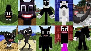 ВСЕ ВИДЫ CARTOON CAT В МАЙНКРАФТ ТРЕВОР ХЕНДЕРСОН SCP 1923 МУЛЬТЯШНЫЙ КОТ MINECRAFT МОД