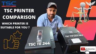 TSC TE 244 & TSC TTP 244 PRO COMPARISON  @prezotech ( Barcode Matlab Prezotech)